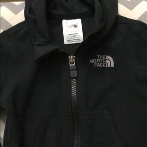 Northface  black zip up hoodie